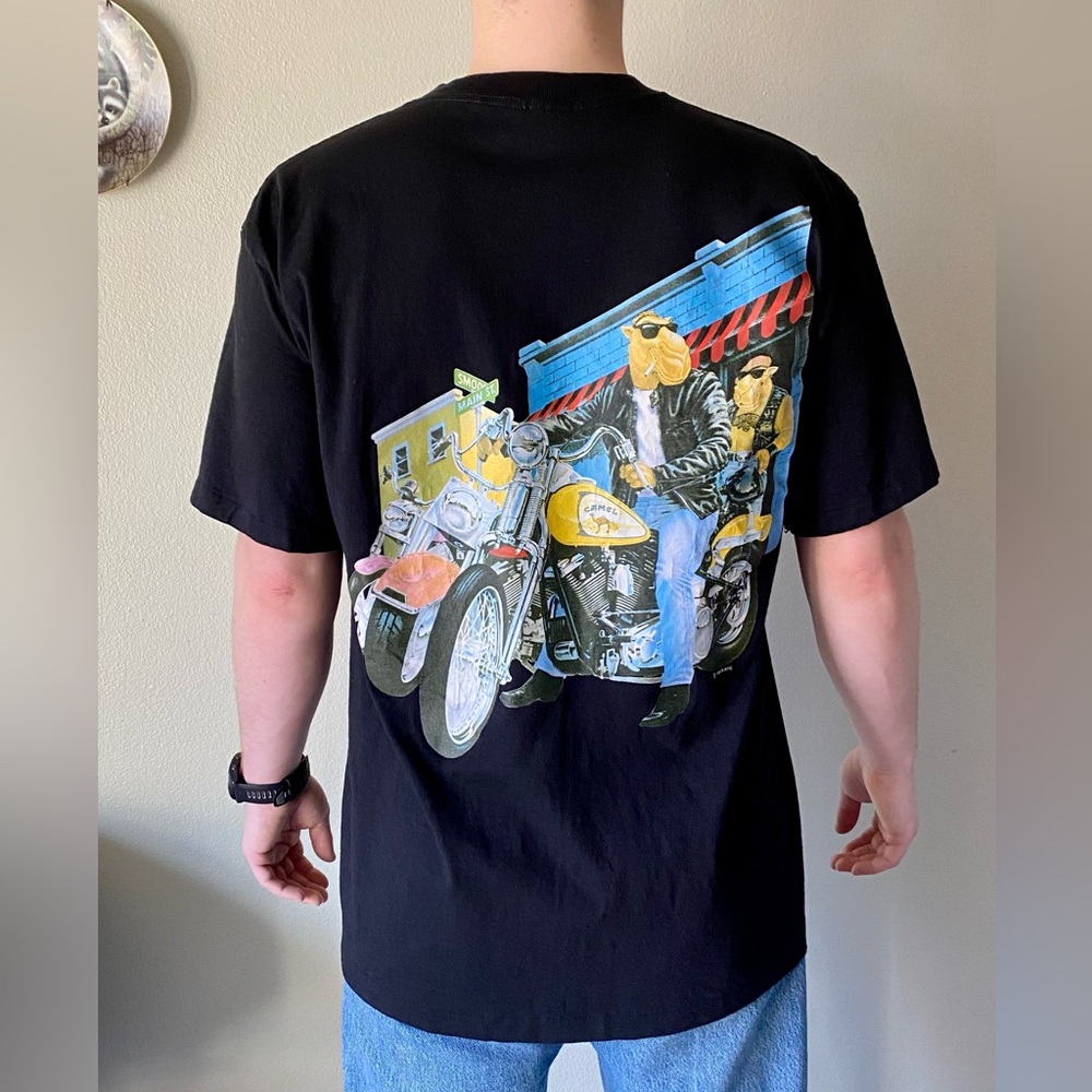 Vintage Camel Joe Sturgis 1993 Bike Rally T-Shirt